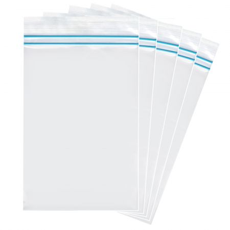 Pungi cu fermoar ziplock dublu, 100 x 150 mm, ACCENTA, 25 buc/se